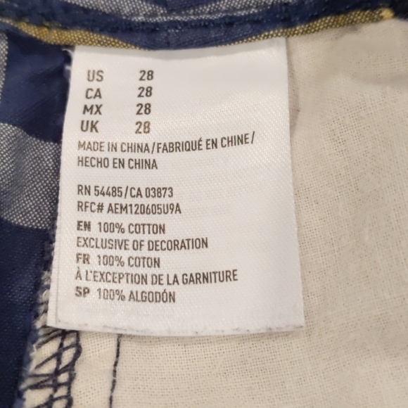 AMERICAN Eagle men’s longboard plaid shorts sz 28 - Picture 6 of 7